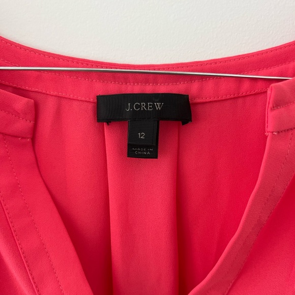 J Crew coral work blouse size 12 - Picture 2 of 3